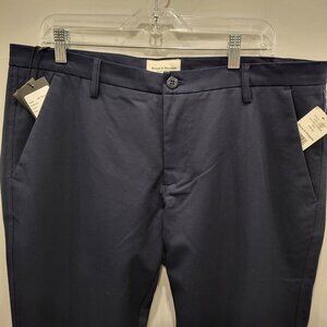 Bruun and Stengade Cotton Spandex Navy Chino Men's Pants Size 36